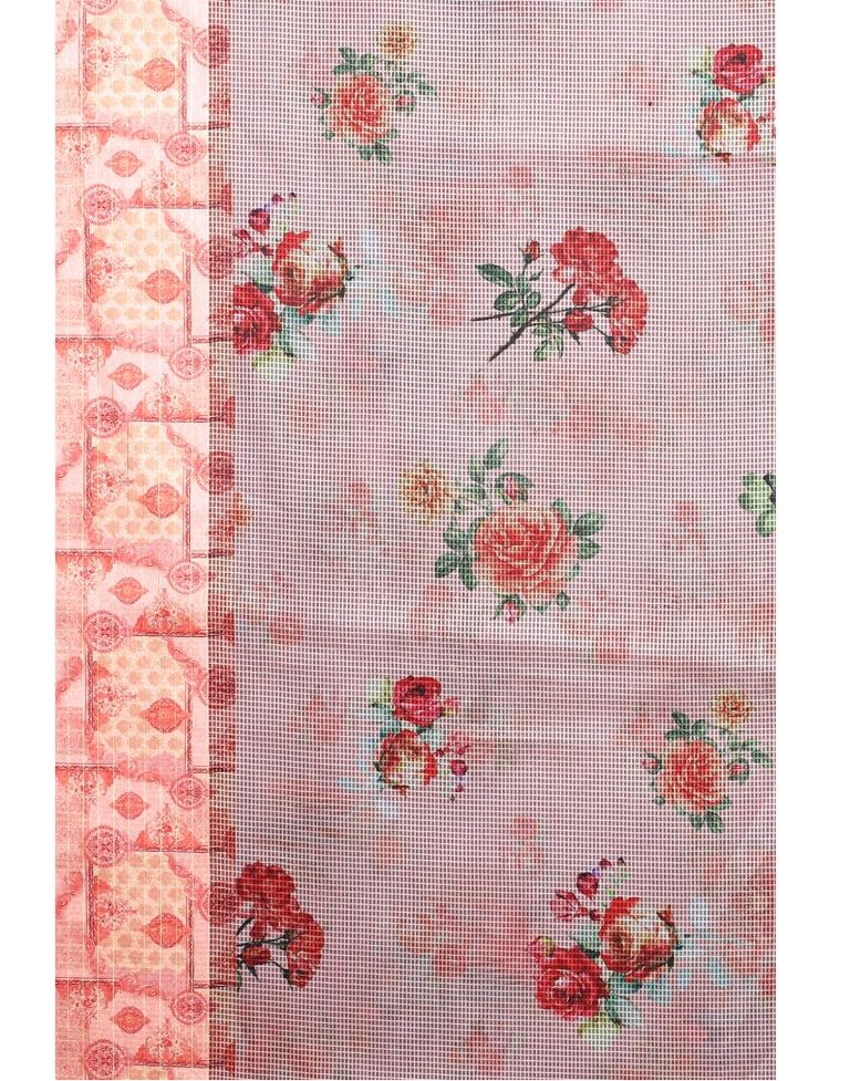 Rose Pink Cotton Saree | Leemboodi