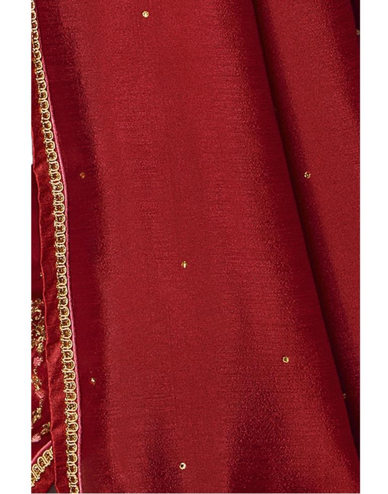 Fab Red Silk Saree | Leemboodi