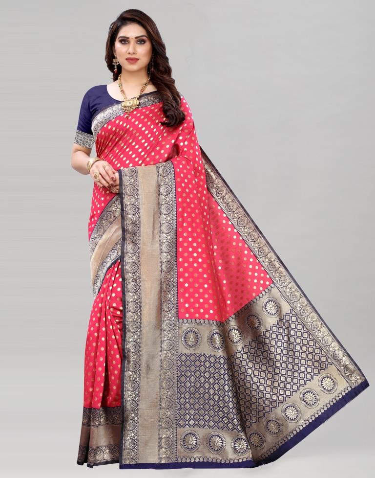 Pink Banarasi Saree | Leemboodi