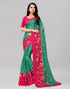 Pink Coloured Brasso Embroidered Partywear saree | Leemboodi