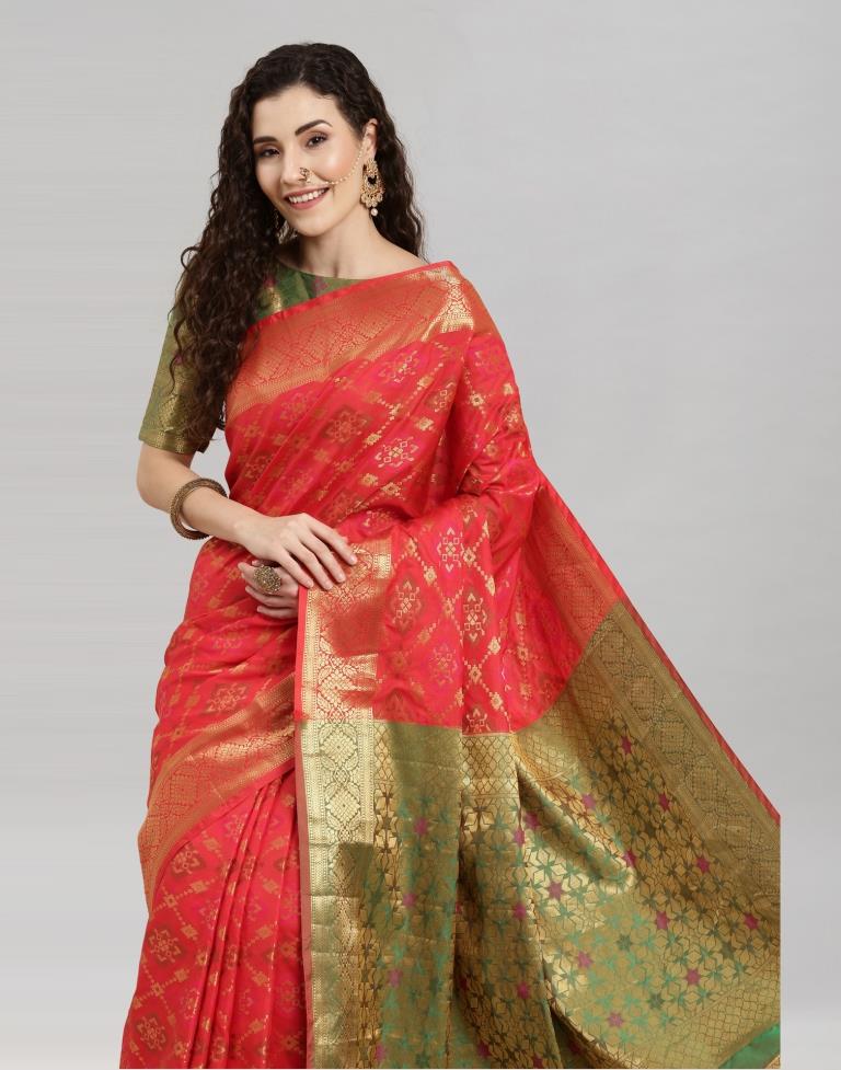 Woven Banarasi Jacquard Saree