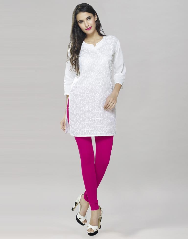 Top more than 175 white kurti with leggings best