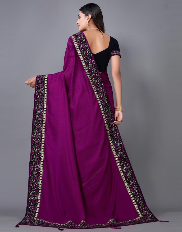 Wine Silk Saree | Leemboodi