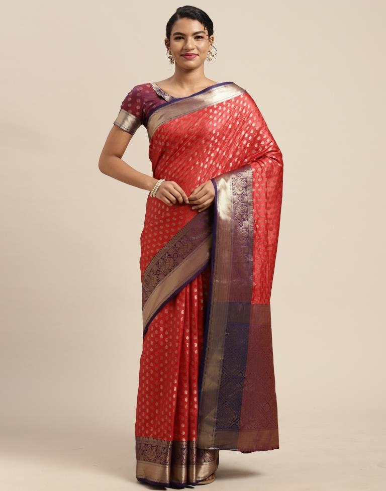 Red Silk Saree | Leemboodi