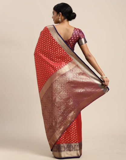 Red Silk Saree | Leemboodi