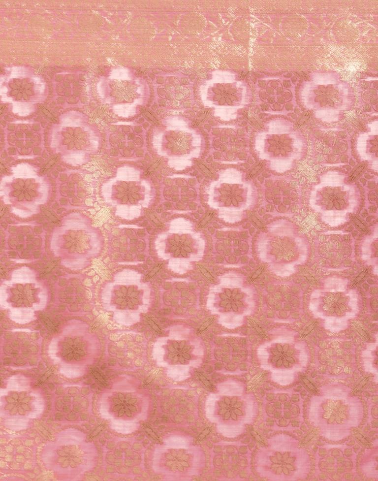 Baby Pink Cotton Silk Saree | Leemboodi