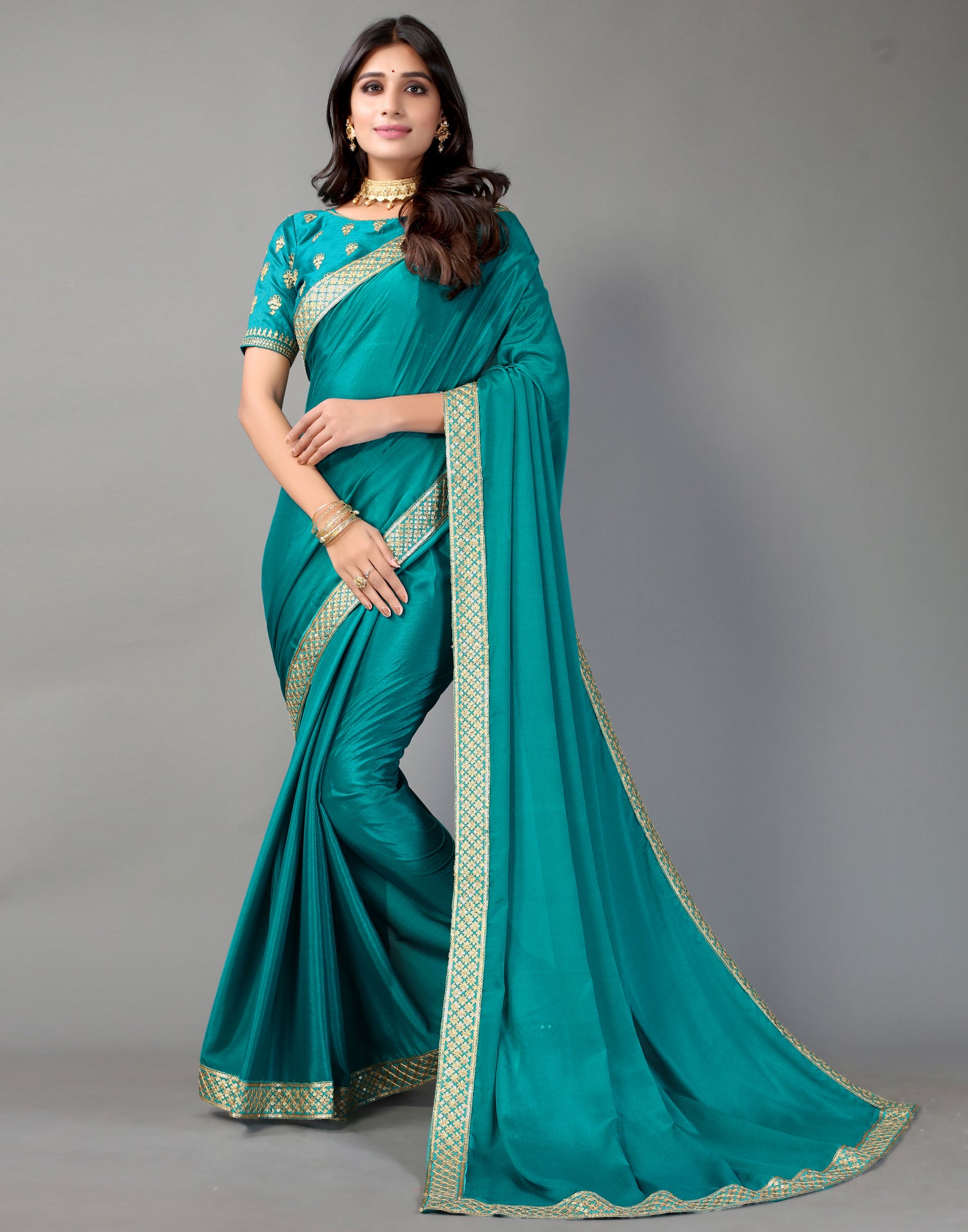 Buy Rama Blue Color Silk Saree, Kanchipuram Silk Saree, Weaving Silk Saree,  Exclusive Indian Wedding Saree, Saree Blouse, Indian Fashion Online in  India - Etsy