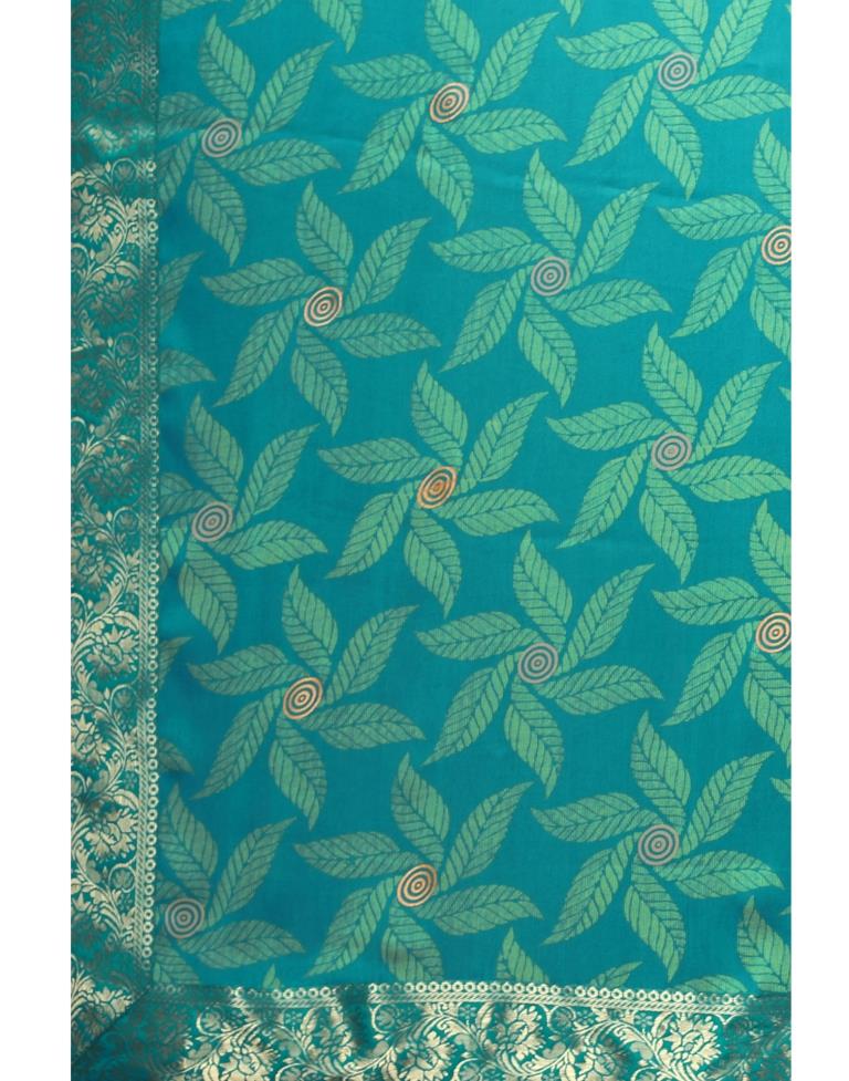 Rama Green Chiffon Saree | Leemboodi