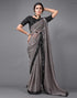 Grey Sequins Saree | Leemboodi