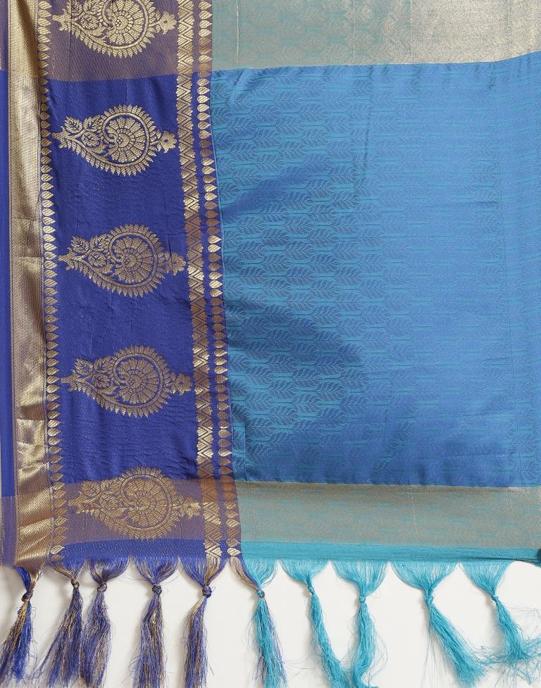 VWGS8727 Batik Bandhani Pattern Silk Saree With Contrast Blouse & Matching  Belt – Chhabra 555