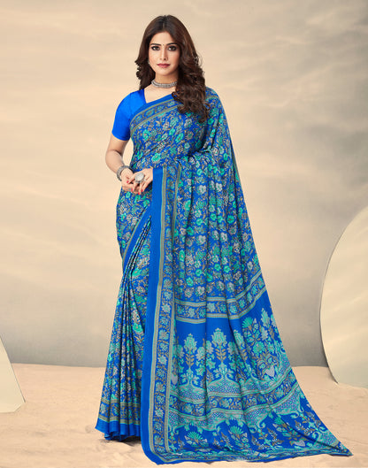 Blue Silk Saree | Leemboodi