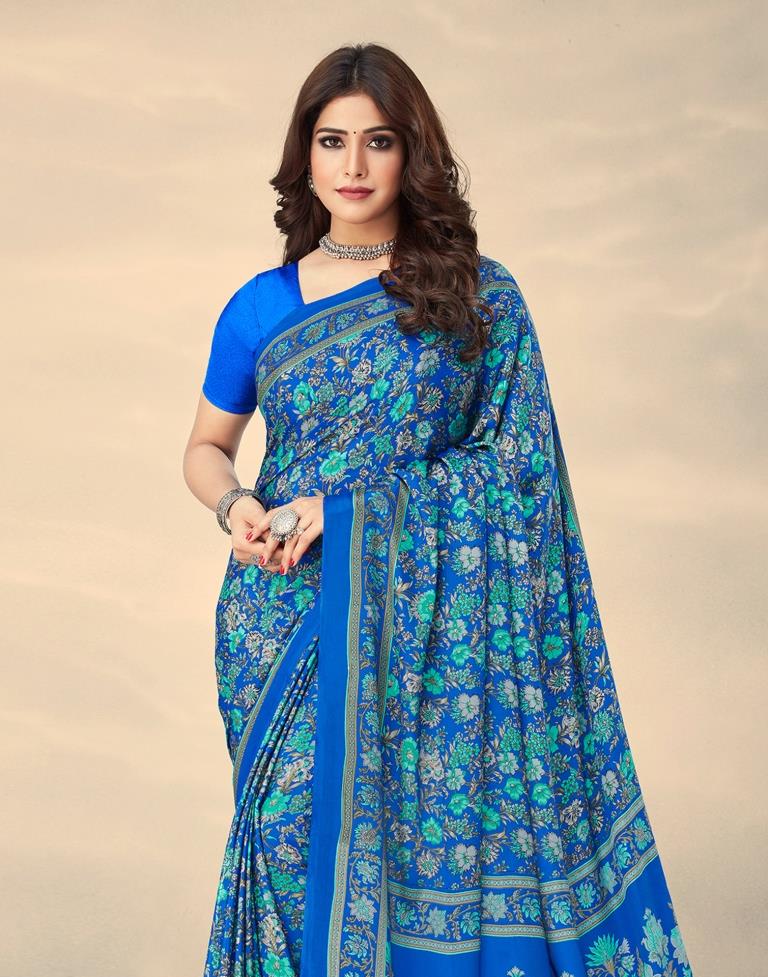 Blue Silk Saree | Leemboodi