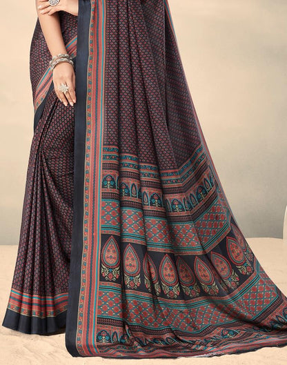 Multicolored Silk Saree | Leemboodi