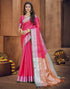 Hot Pink Silk Blend Saree | Leemboodi