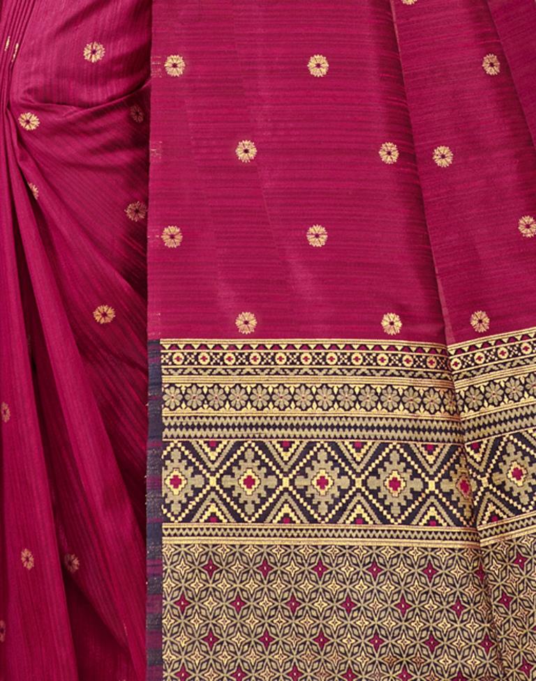 Rani Pink Silk Saree | Leemboodi