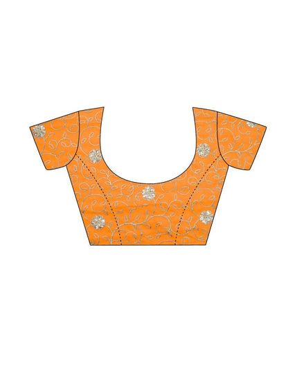 Light Orange And Multicolored Patola Saree | Leemboodi