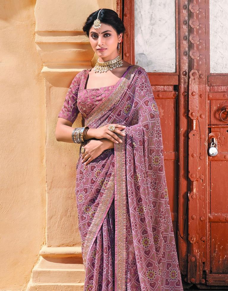 Buy online Women's Self Design Pink Colored Saree With Blouse from ethnic  wear for Women by Sangam Prints for ₹2089 at 68% off | 2024 Limeroad.com