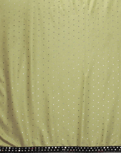 Light Olive Green Sequence Saree | Leemboodi