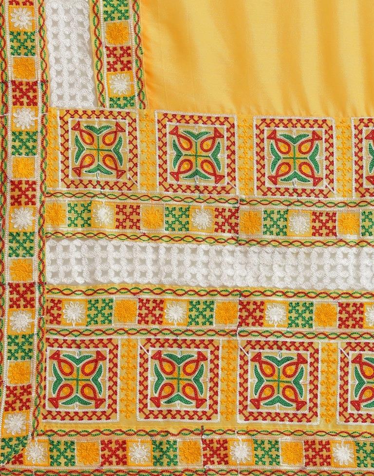 Turmeric Yellow Silk Saree | Leemboodi