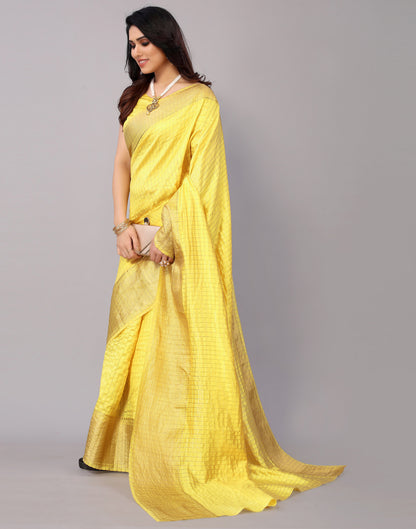 Yellow Silk Saree | Leemboodi