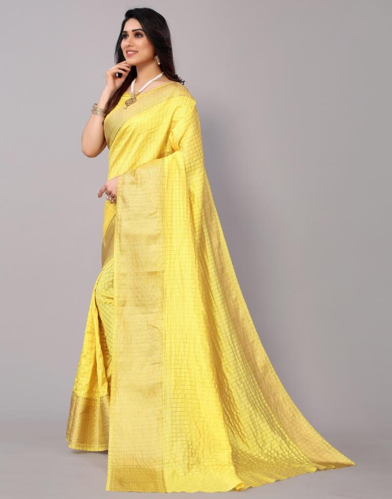 Yellow Silk Saree | Leemboodi