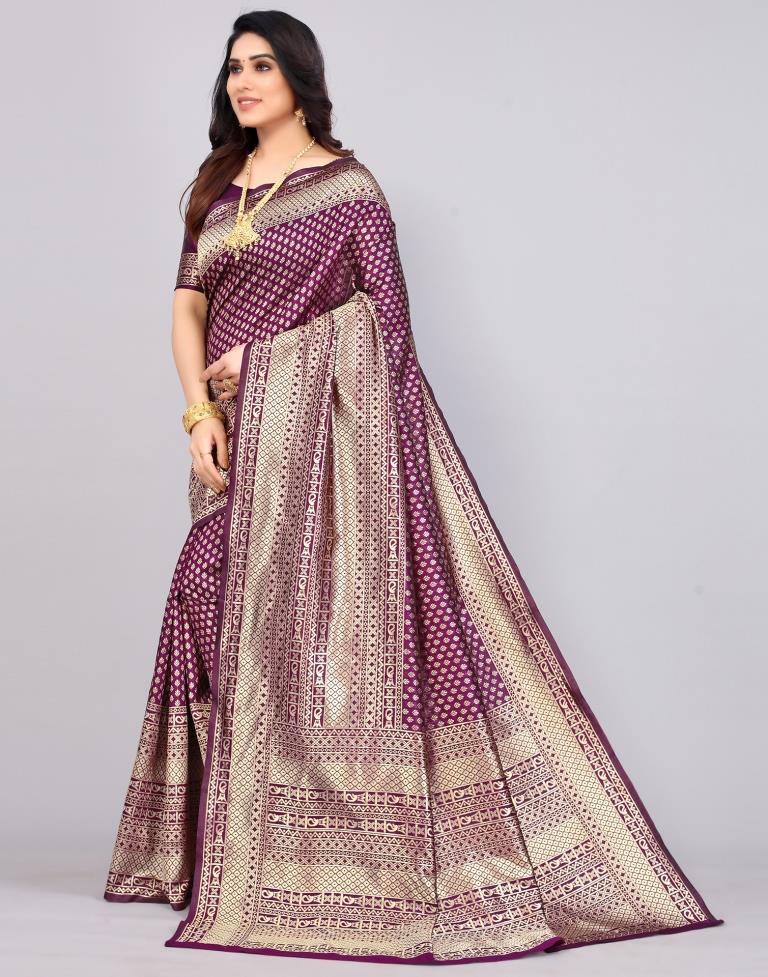 Wine Silk Saree | Leemboodi