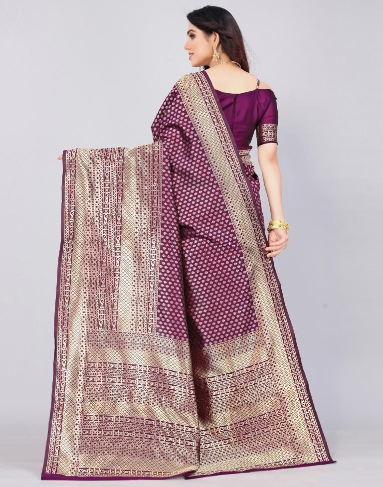 Wine Silk Saree | Leemboodi