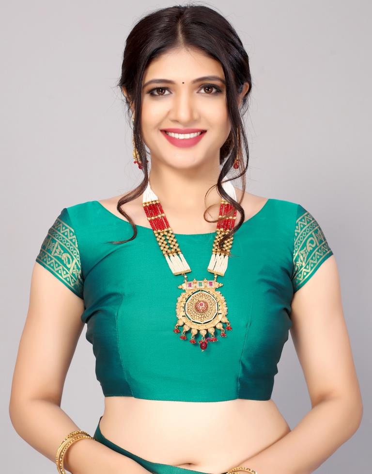 Green Kanjivaram Silk Saree | Leemboodi