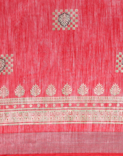 Red Cotton Saree | Leemboodi