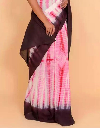 Light Pink Tie And Dye Saree | Leemboodi