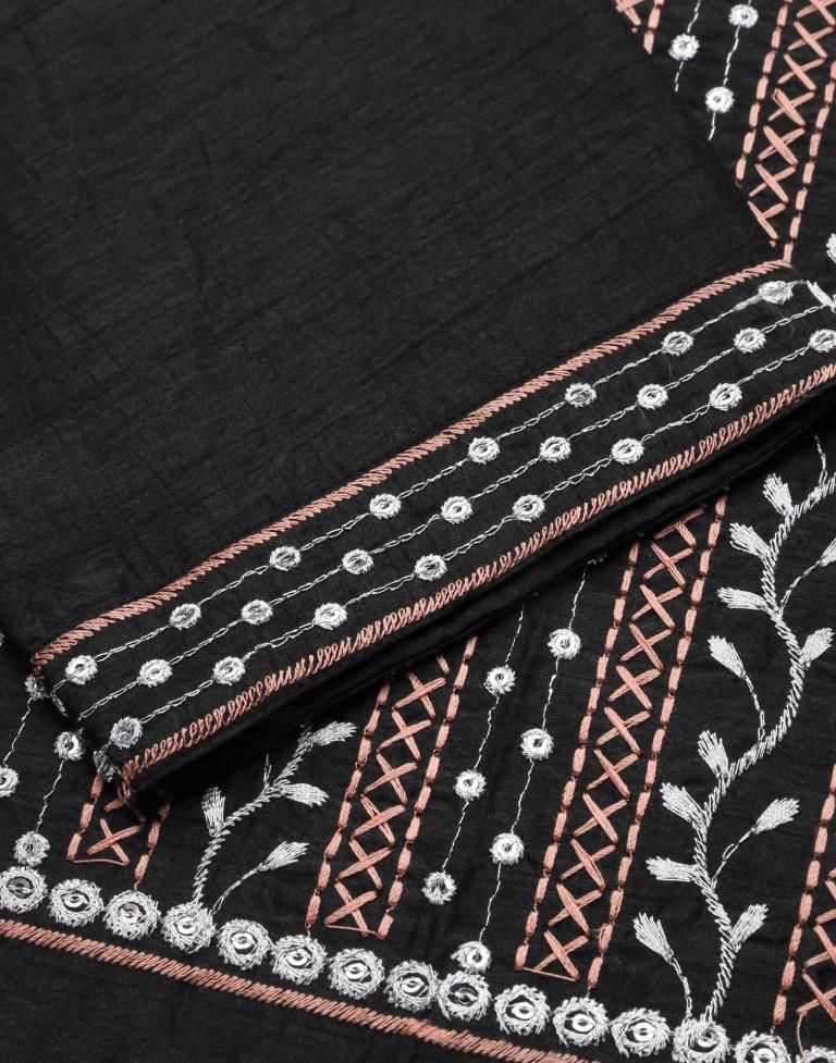 Black Kurti With Pant And Dupatta | Leemboodi