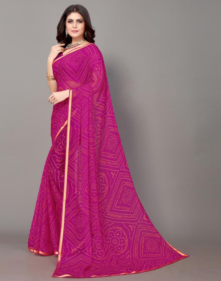 Gaji Silk Bandhani Saree | Gajji Silk Saree Online | Munga Silk Saree