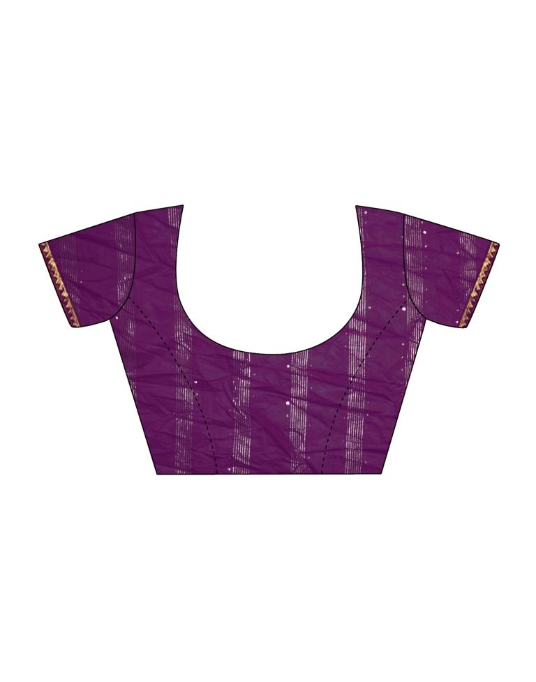 Purple Chiffon Saree | Leemboodi