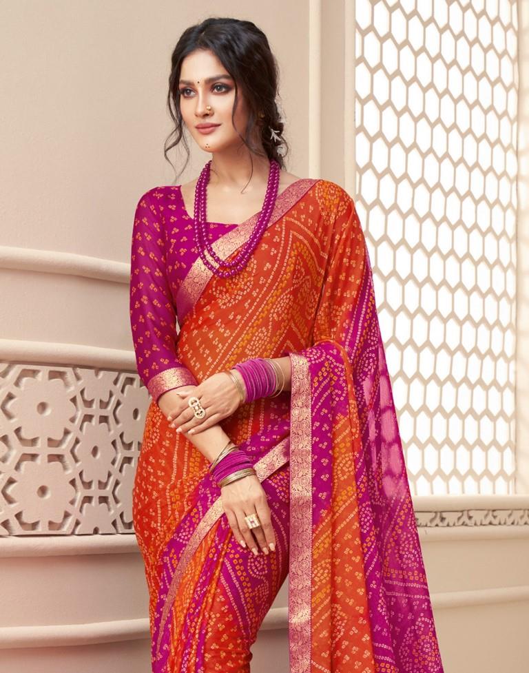 Jeevitha Baby Pink Purple Silk Saree - Saree Blouse Patterns