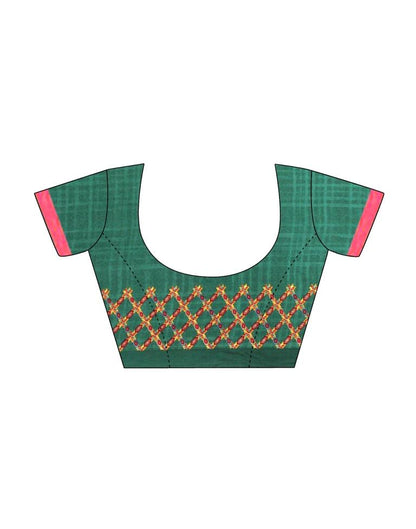 Green Printed Saree | Leemboodi