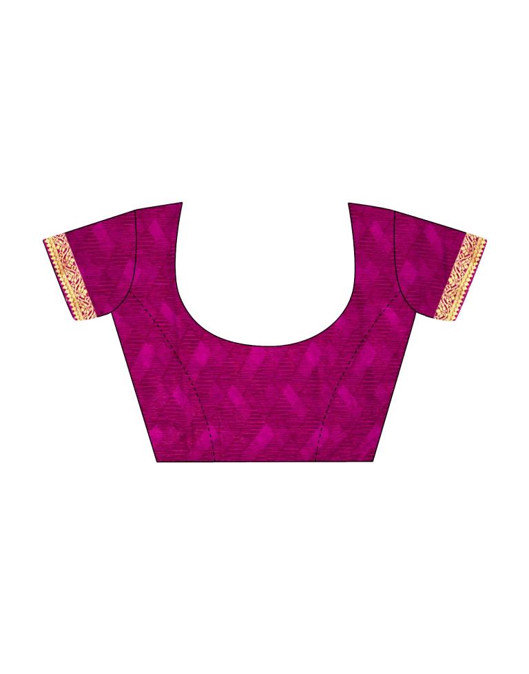Hot Pink AND Yellow Leheriya Printed Saree | Leemboodi