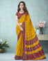 Mustard Printed Saree | Leemboodi