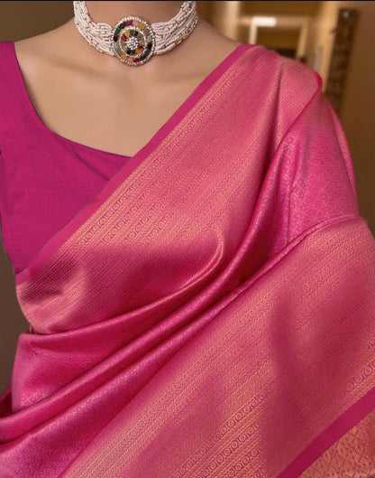 Pink Kanjivaram Saree | Leemboodi