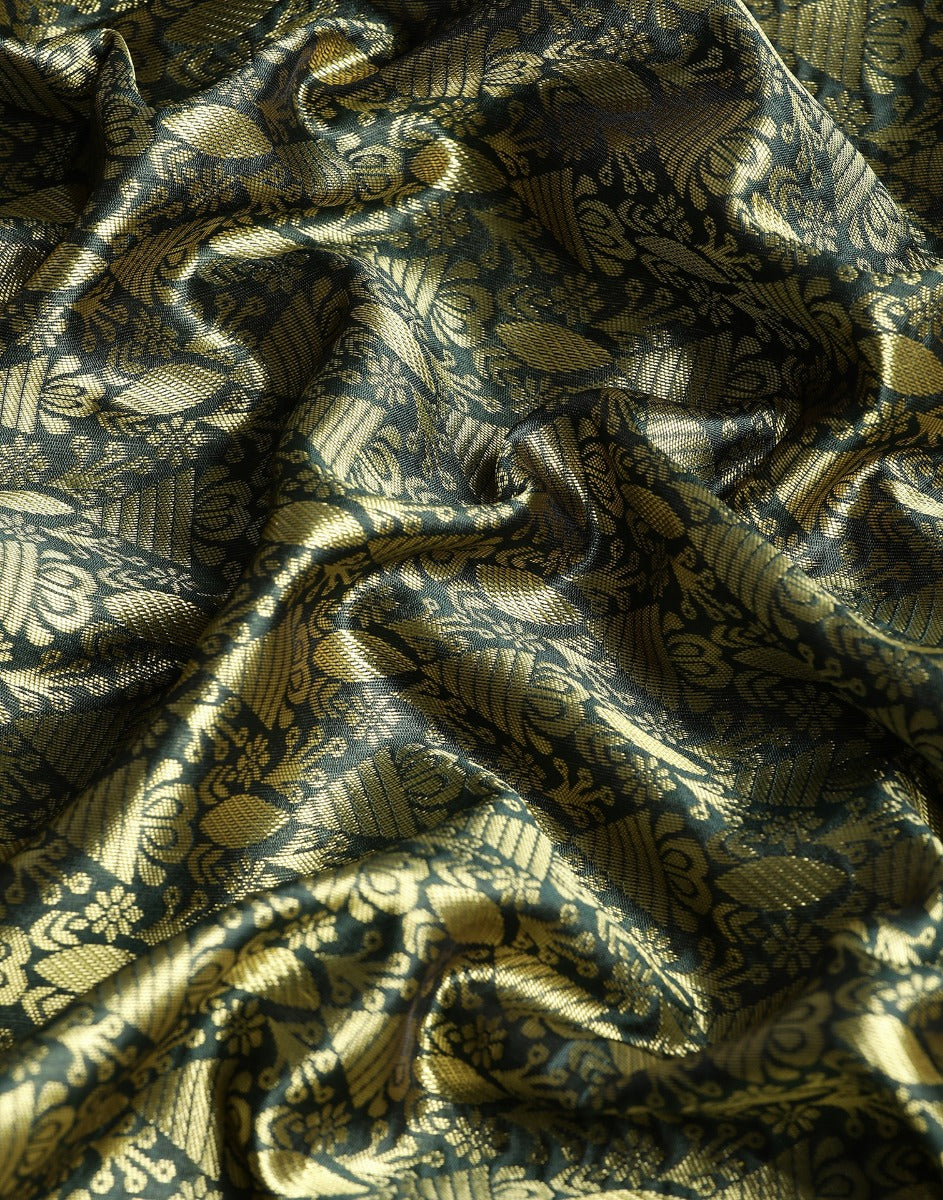 Gold Kanjivaram Silk Saree | Leemboodi