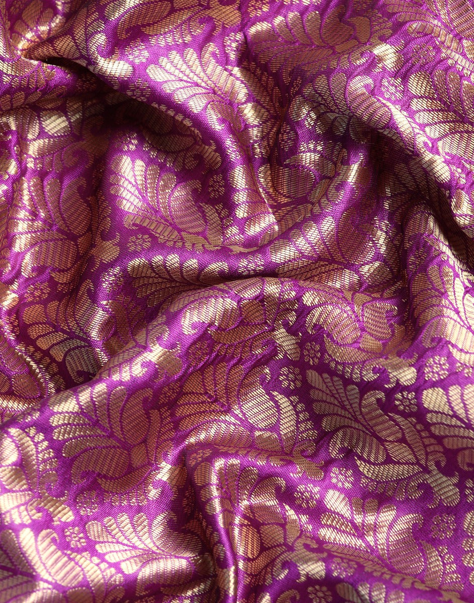 Purple Kanjivaram Silk Saree | Leemboodi