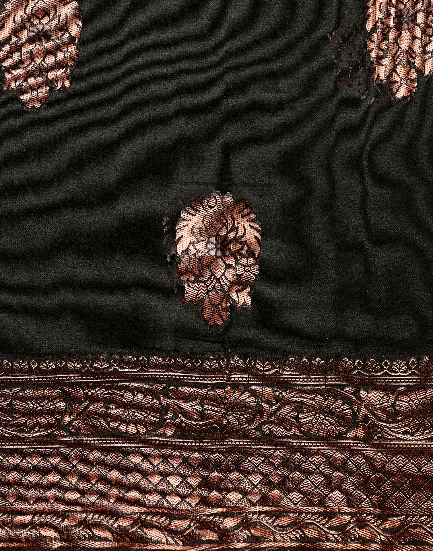 Stunning Black Colour Saree With Heavy Brocade Blouse Banarasi Beautif –  garment villa