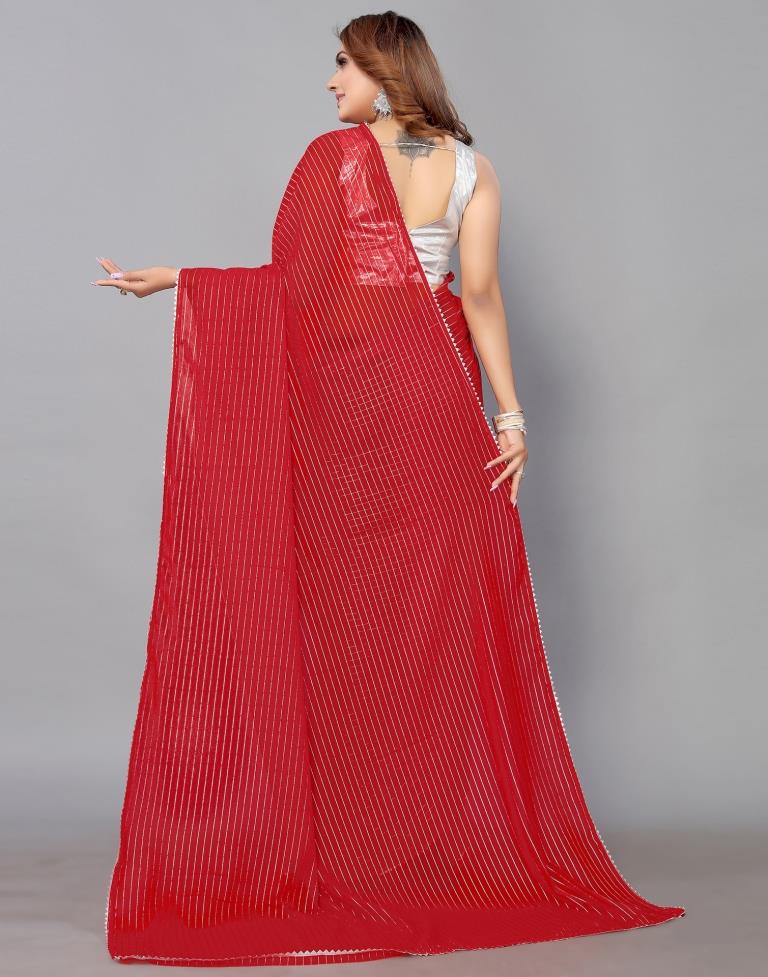 Designer Sarees | Plain Chiffon Saree | Ladyindia – Lady India