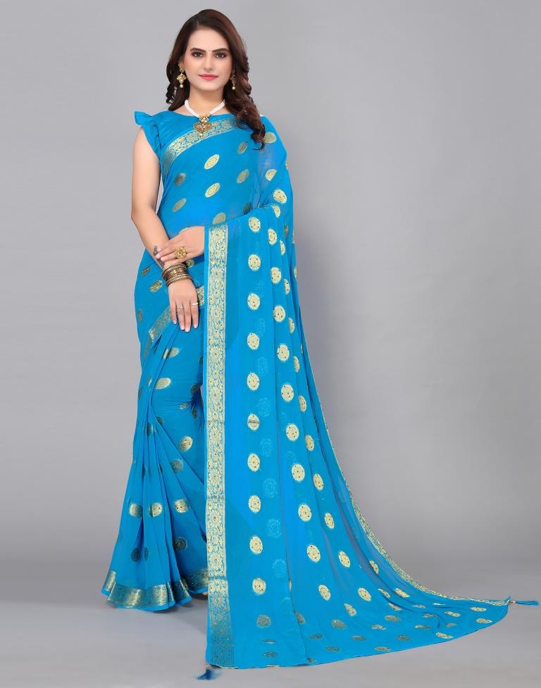 Festive Wear Printed Ladies Purple and Blue Banarasi Saree with Blouse  Piece at Rs 750 in Surat