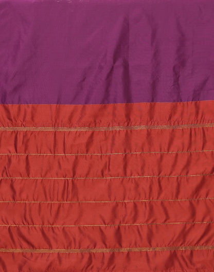 Magenta Silk Plain Woven Saree | Leemboodi