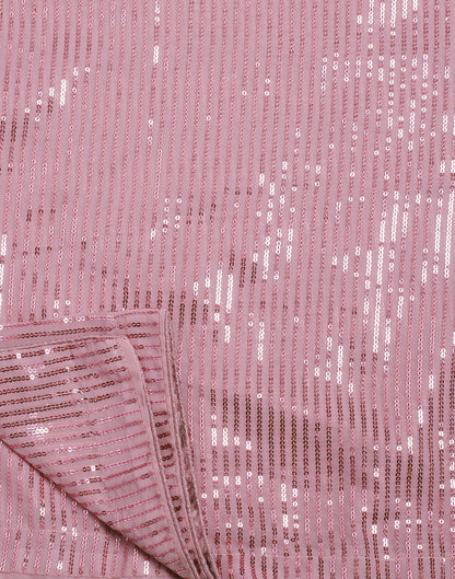Light Pink Georgette Sequence Saree | Leemboodi