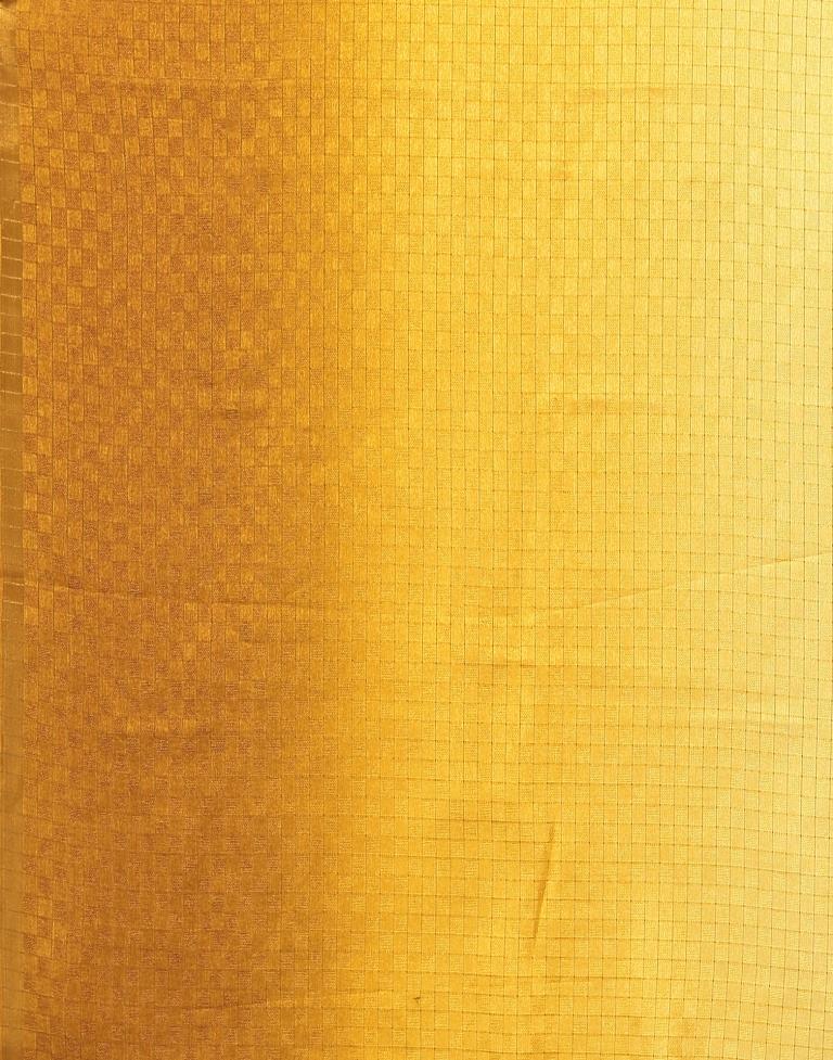 Yellow Geometric Woven Saree | Leemboodi