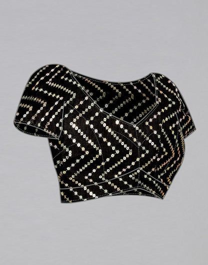 Grey Silk Geometric Woven Saree | Leemboodi