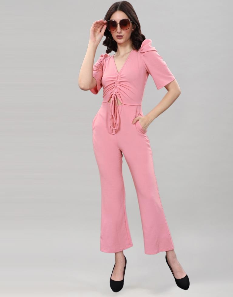 Jumpsuit in Peach colour at online Simaaya