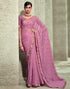 Pink Chiffon Embroidery Saree | Leemboodi