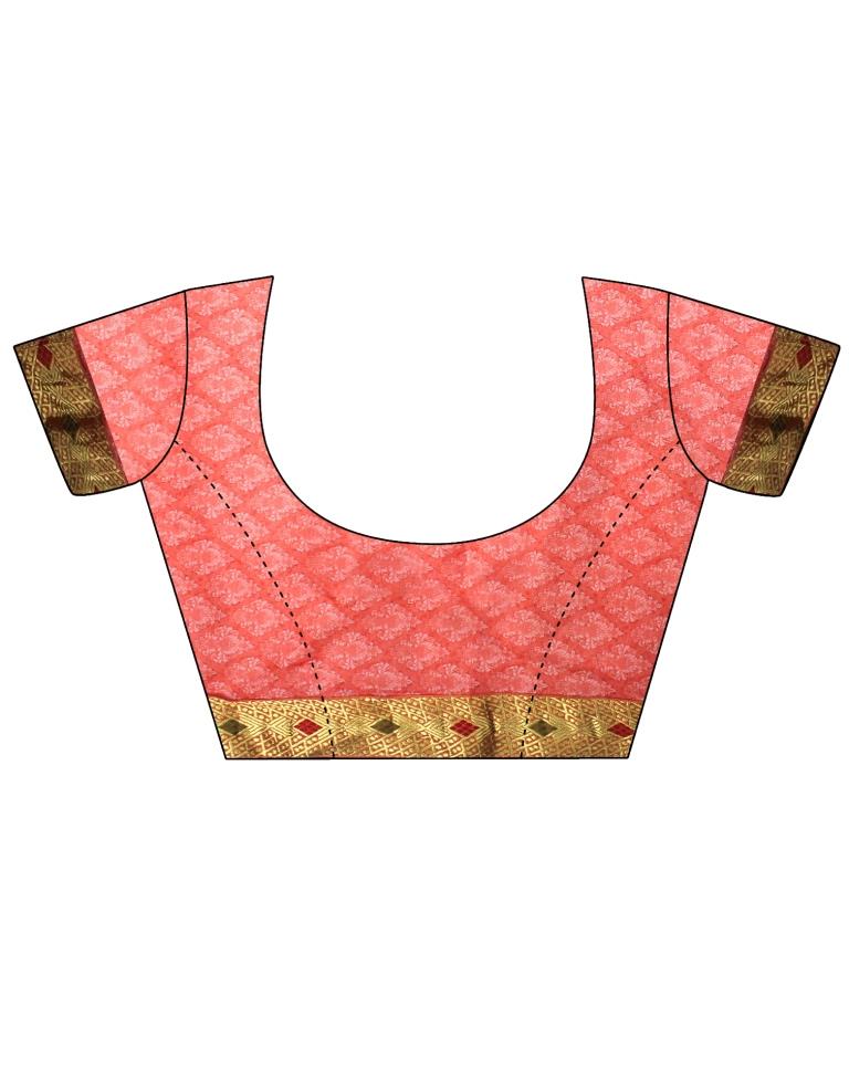 Rose Pink Chiffon Embroidery Saree | Leemboodi